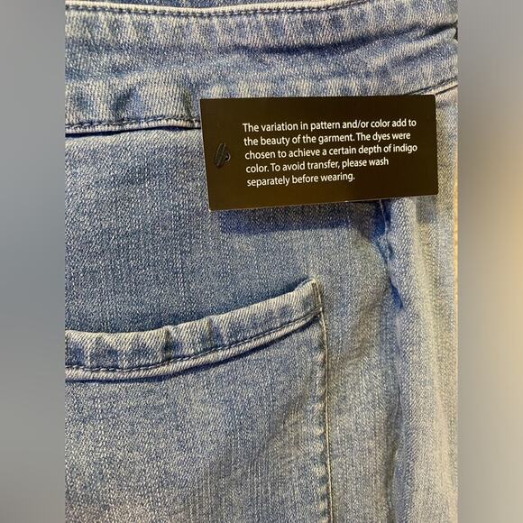 Candace Cameron Bure Jeans Womens Plus Size 30W NEW Wide Leg Casual Blue Pants - Picture 12 of 13